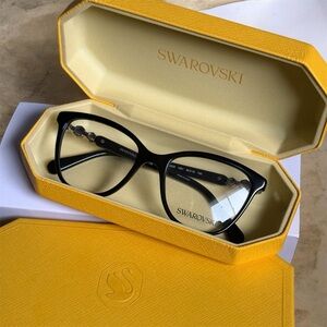 Swarovski SK2020 Black Eyeglasses for Women